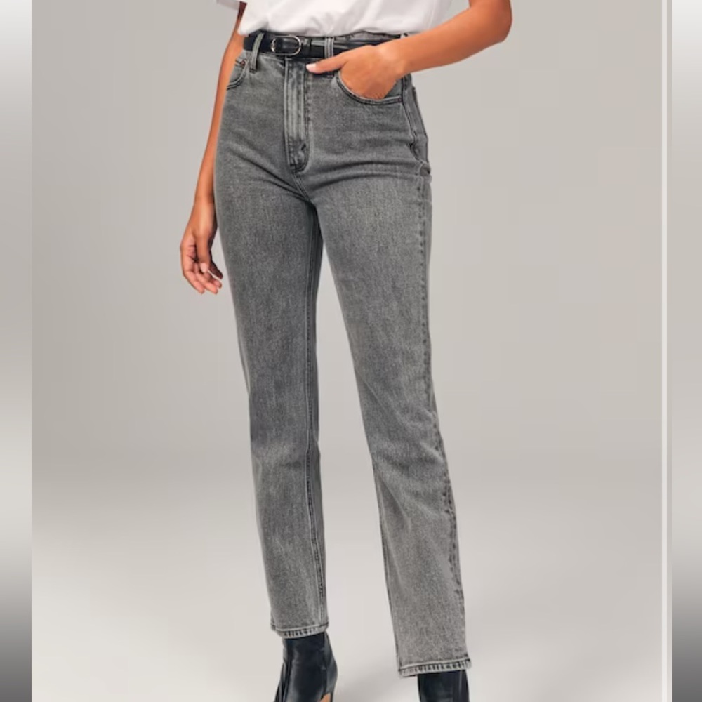 Abercrombie The Ankle Straight Ultra High Rise, 24in